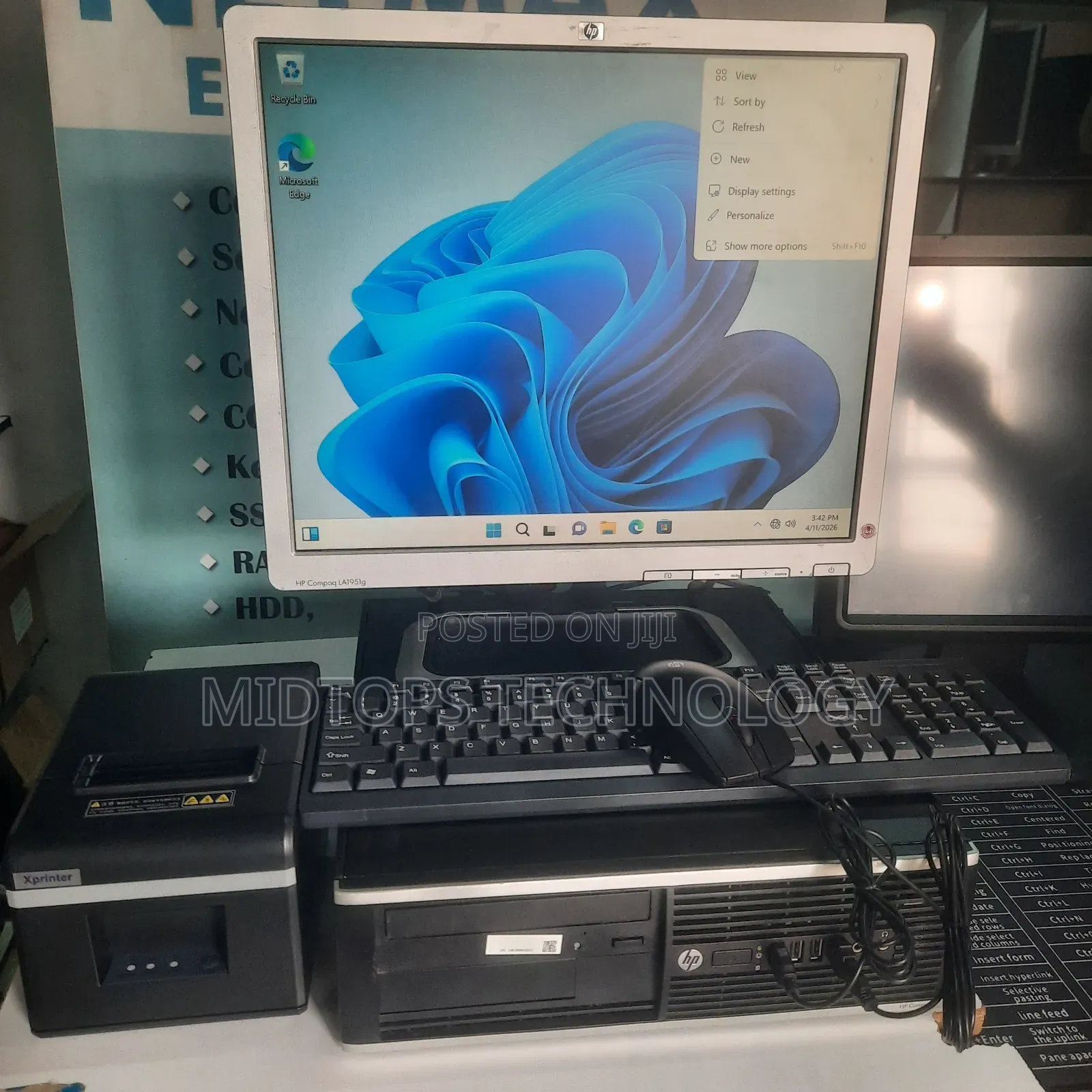 Desktop Computer HP EliteDesk 800 4GB Intel Core i5 HDD 500GB