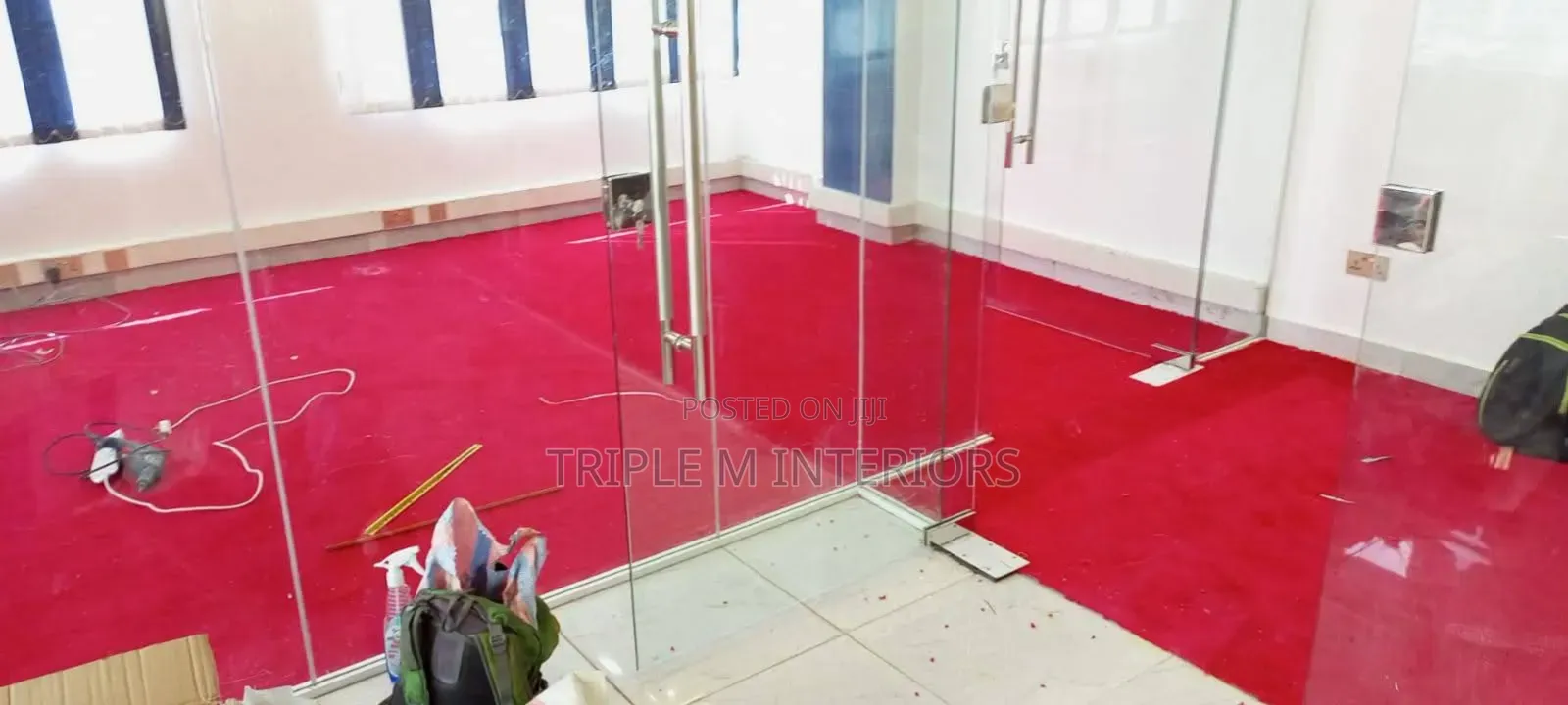High-End Office Delta Carpet Layout
