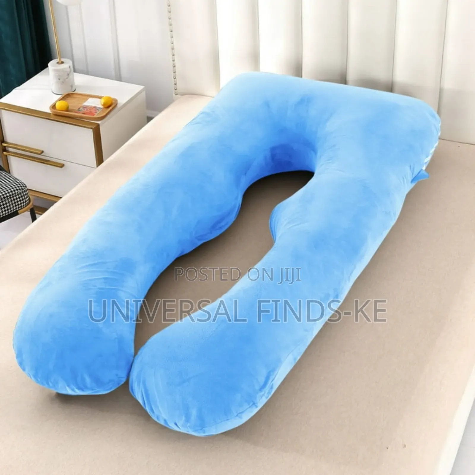 Blue Velvet Pregnancy Pillow for Pregnant Women