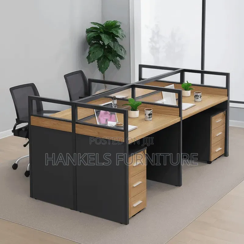 4-Way Workstation Multi User Office Table