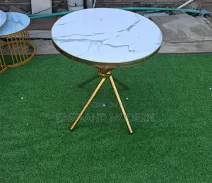 Coffee Table With Marble Sheet Effe