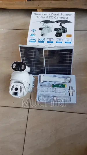 Ubox 6mp 4g Dual Lens Solar Powered PTZ Camera