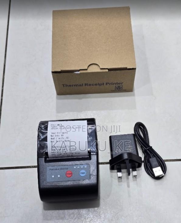 Bluetooth Thermal Receipt Printer With Rechargeable Battery