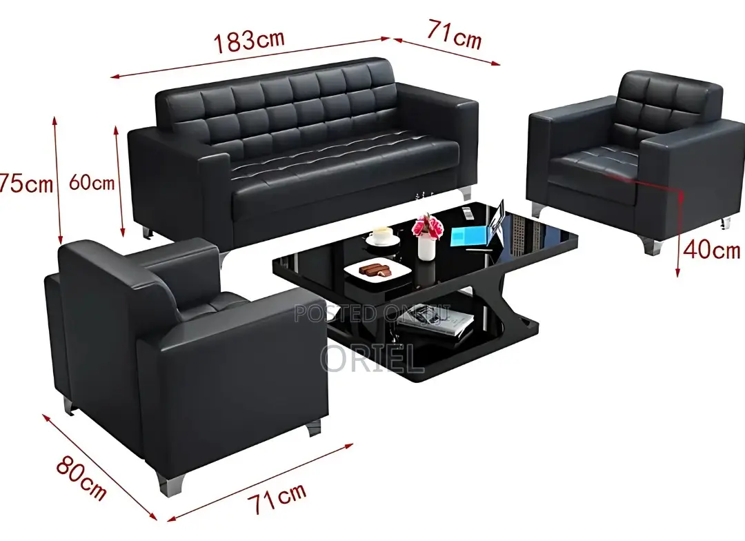 Office Sofa-Set : Office Executive 5-Seater Reception Sofa