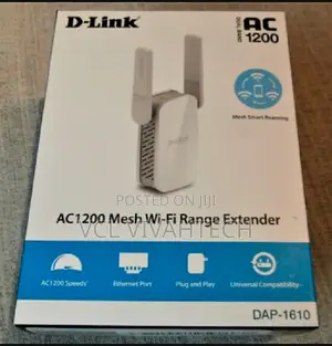 D-Link Ac1200 Dual Band Wi-Fi 5 Wifi Extender Dap-1610