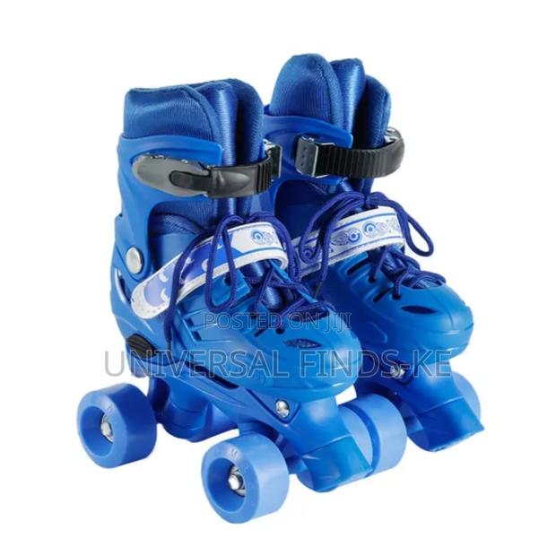 Blue Professional Kids Quad Skates - main view