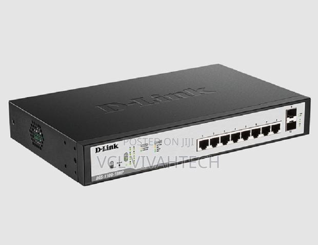 D-Link 8 Port Poe 1000mbps Smart Managed Switch 2 SFP - DGS-F1100-10ps