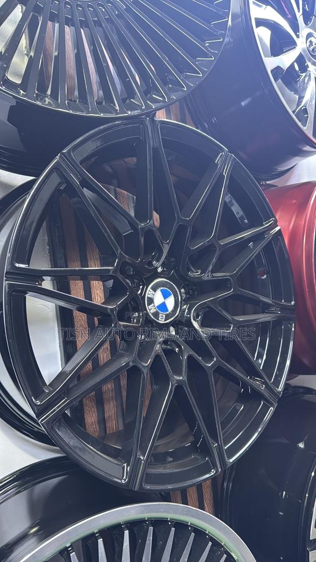 Staggered Black BMW Rims Size 18 Set
