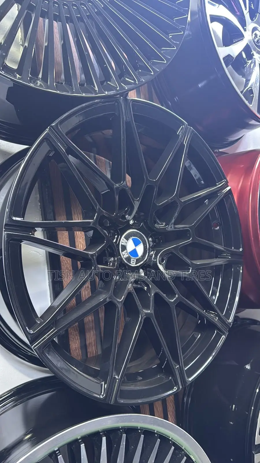 Staggered Black BMW Rims Size 18 Set