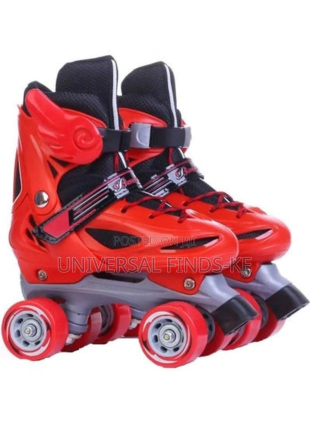 Red Skates for the Beginners Quad Skates