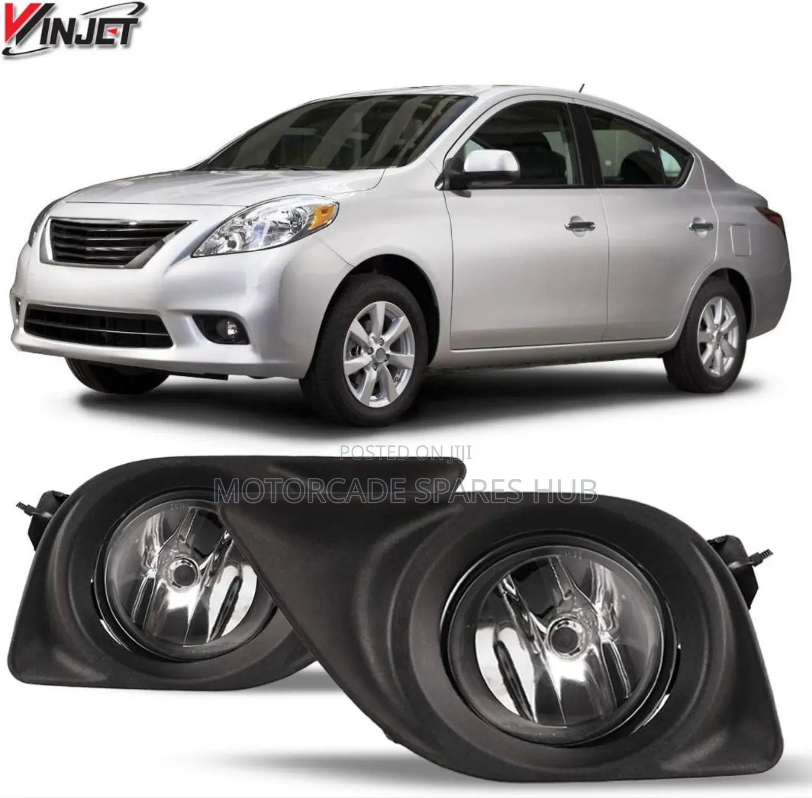 Nissan Latio 2012 Fog Lights Set With Covers