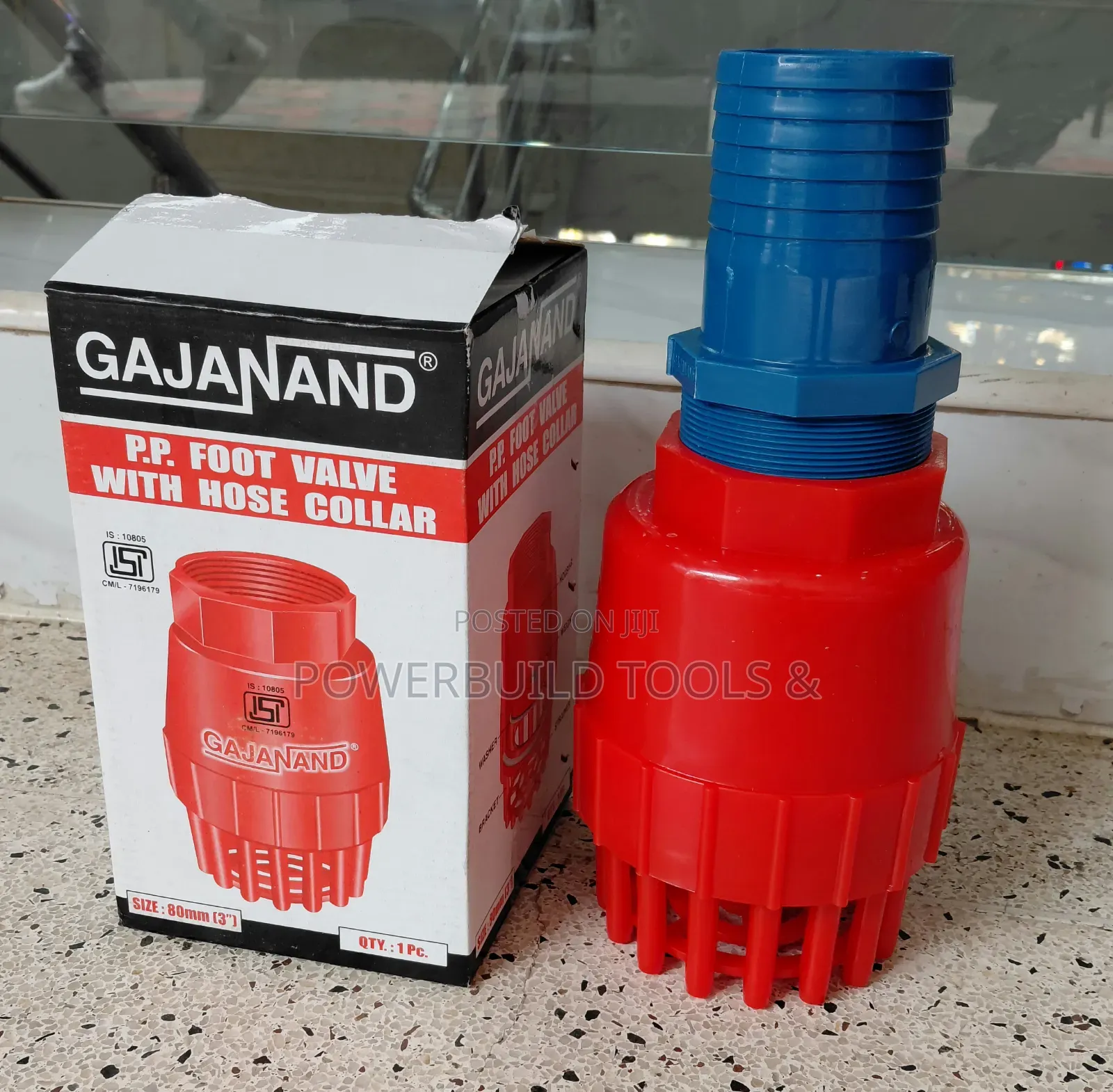 3" Heavy Duty Plastic Footvalve With Blue Collar