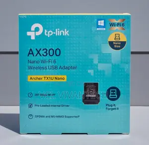 Tp-Link Ax300 Nano Wi-Fi 6 Wireless Usb Adapter - Tl-Archer Tx1u Nano