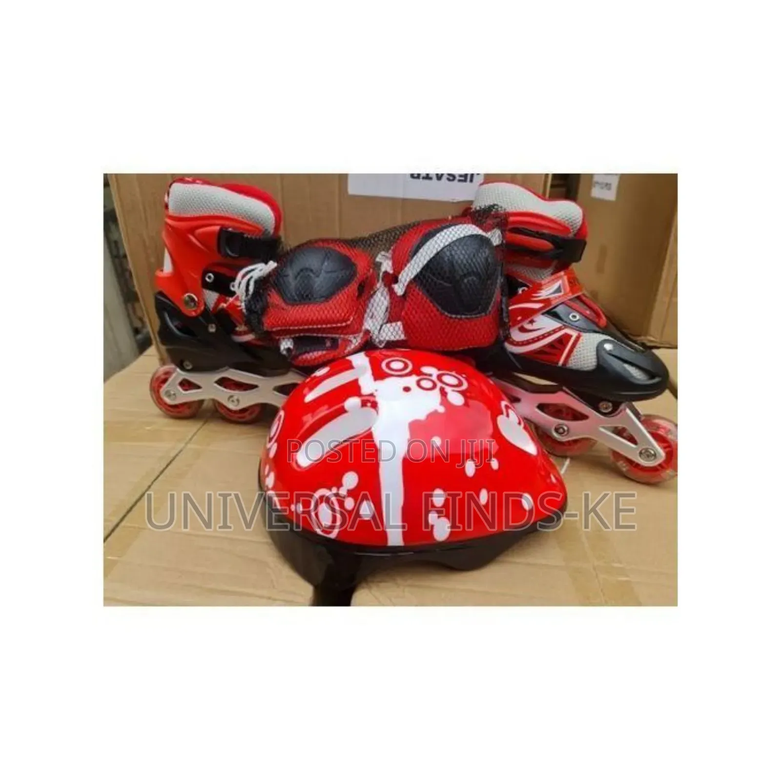 A Normal Full Set of Skates Shoes , Helmet and Guards