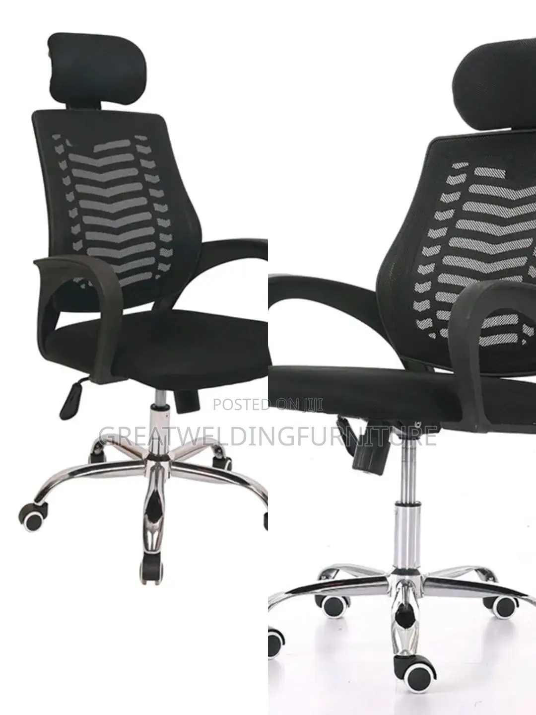 Adjustable Swivel Headrest Office Chair CBBS