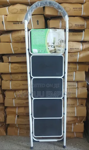 5-Step Folding Steel Ladder