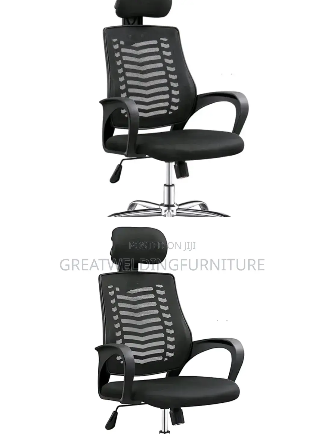 Adjustable Swivel Headrest Office Chair Kjpu