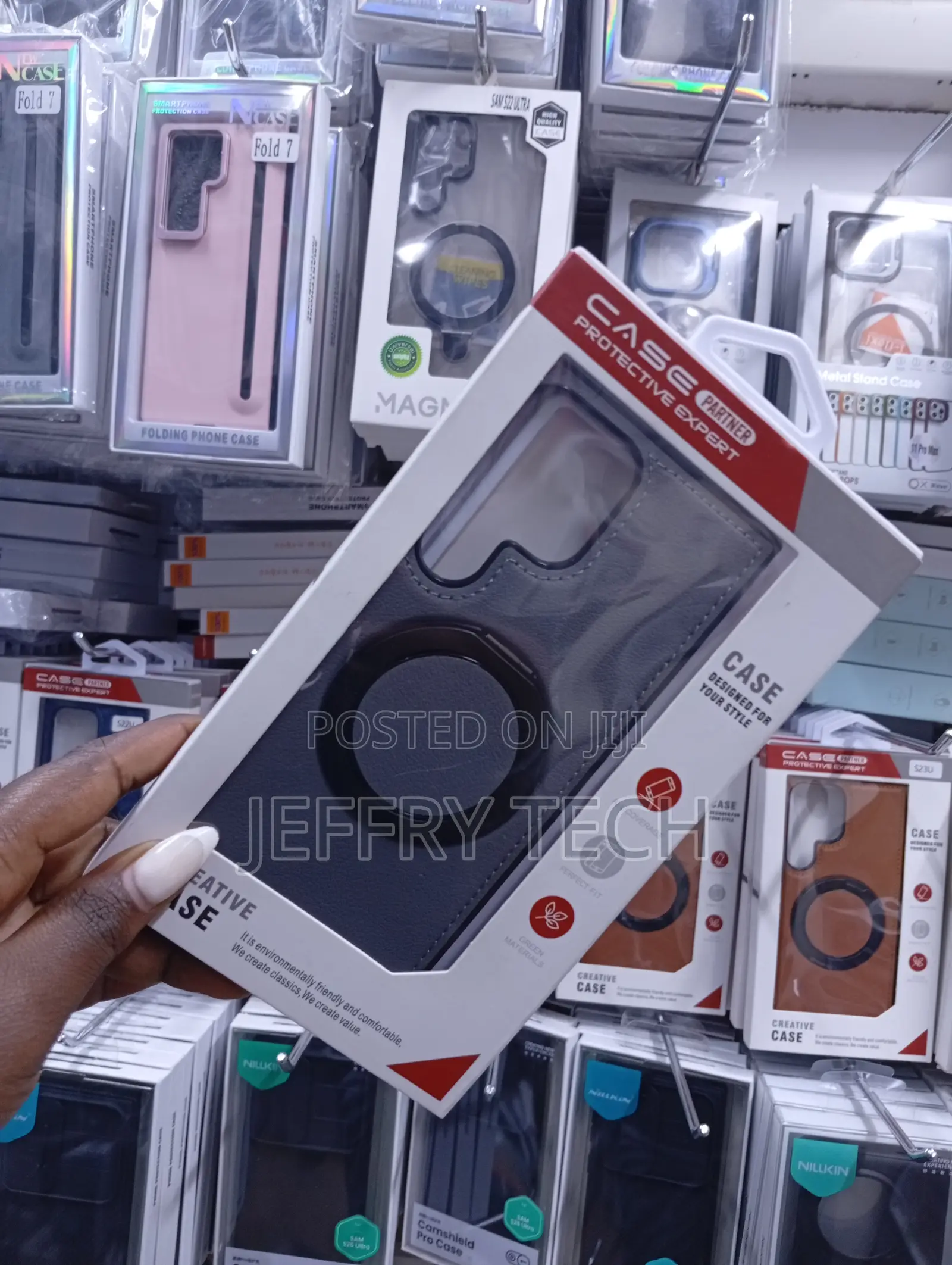 Magnetic Ring Kickstand Case Designed for Samsung Galaxy S26 Ultra.