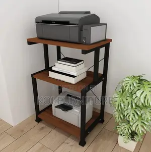 Office Desk; Three Shelves Printer Stand Desk