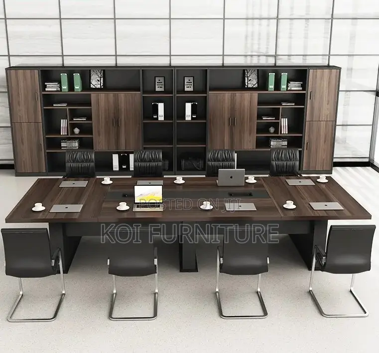 Boardroom Table; 3.0m Modern Grey Meeting Conference Boardroom Table
