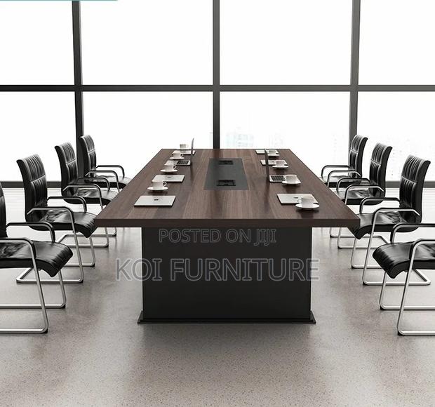 Boardroom Table; 3.0m Modern Grey Meeting Conference Boardroom Table - thumbnail 7