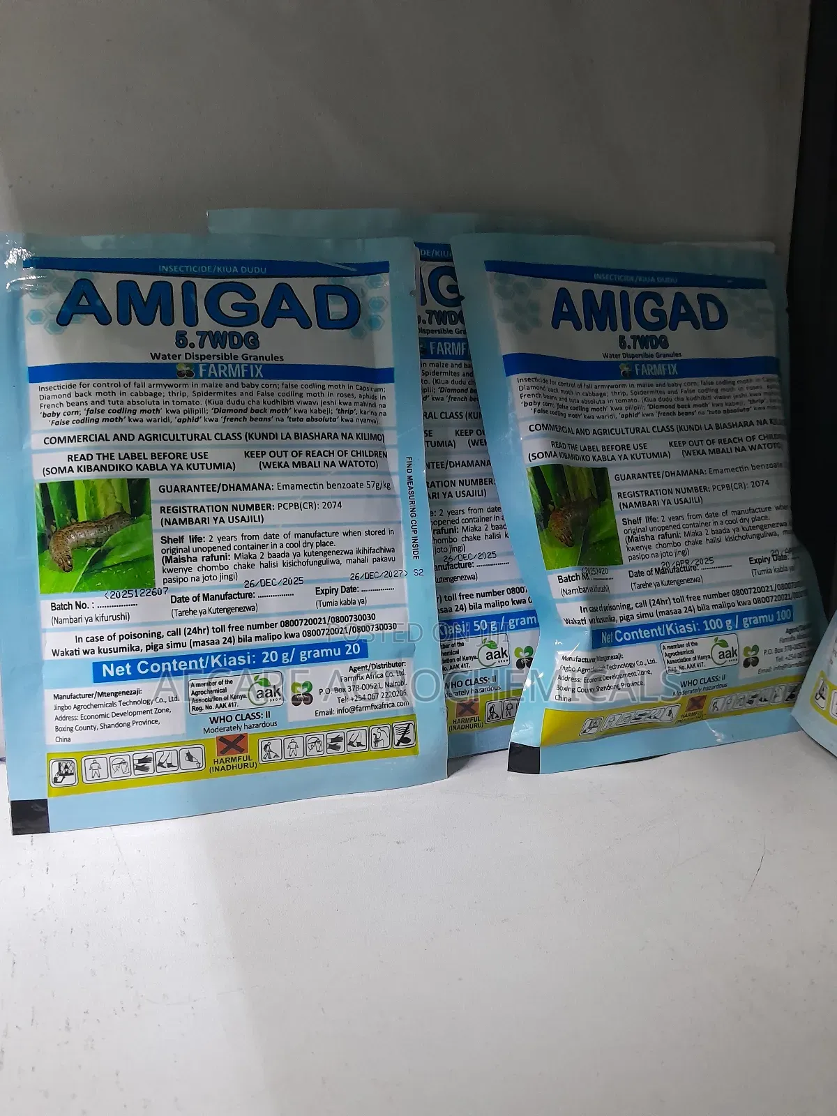 Amigad 5.7wdg Fall Army Insecticide 20g, 50g, 100g, 250g, 500g 1kg