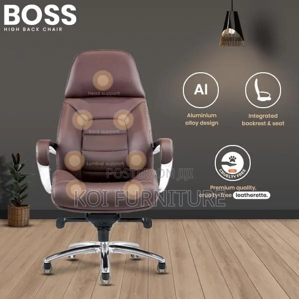 Office Chairs; High Back Cool Executive Ceo Leather Office Seat - thumbnail 3