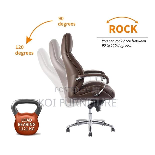 Office Chairs; High Back Cool Executive Ceo Leather Office Seat - thumbnail 7