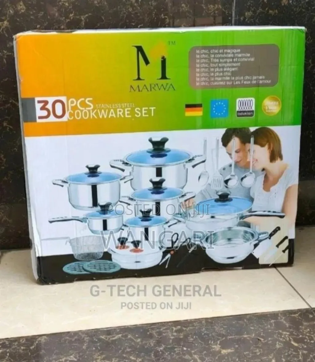 With Warranty 30pcs Marwa Cookwares