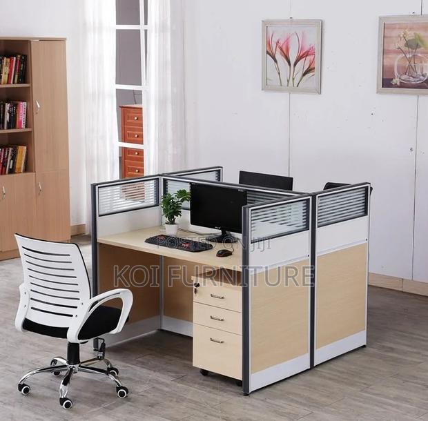 Office Workstations; 2 Persons Square Divived Side Way Workstations - thumbnail 3