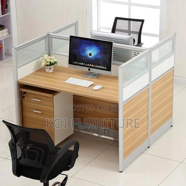 Office Workstations; 2 Persons Square Divived Side Way Workstations - thumbnail 4