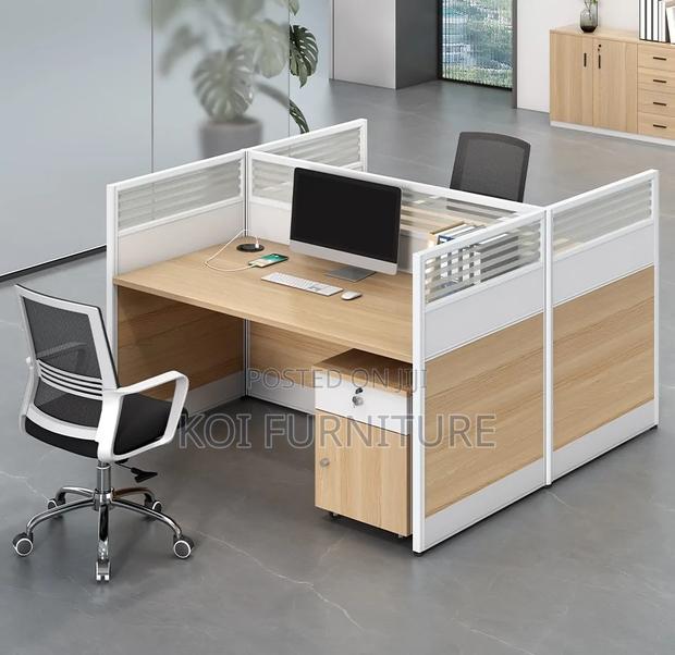 Office Workstations; 2 Persons Square Divived Side Way Workstations - thumbnail 5