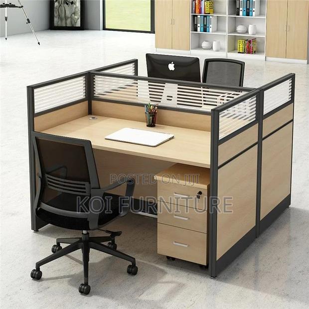 Office Workstations; 2 Persons Square Divived Side Way Workstations - thumbnail 6