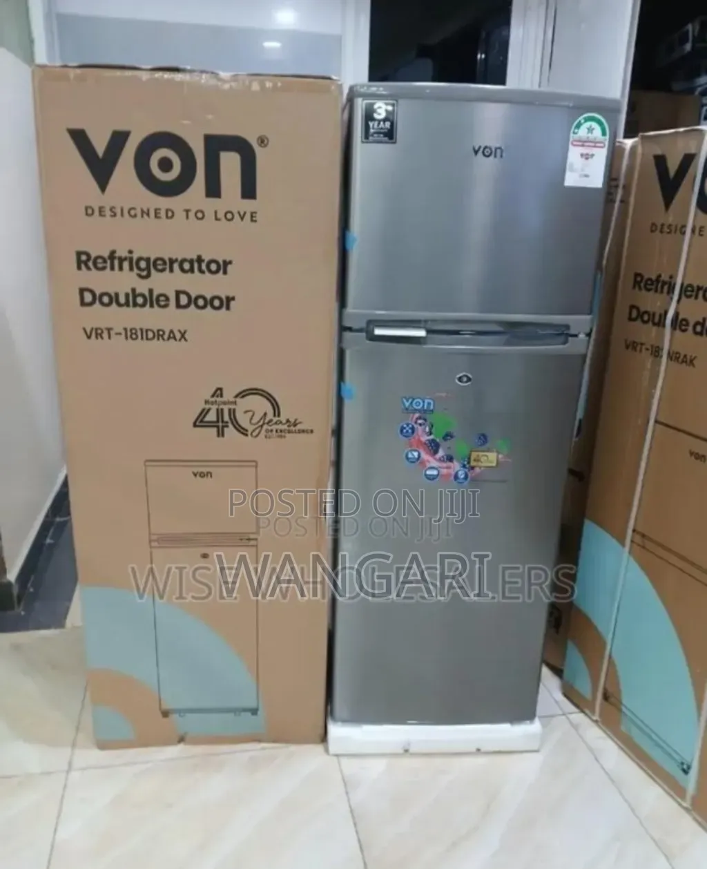 New Silver. Vn Von 181l Fridge
