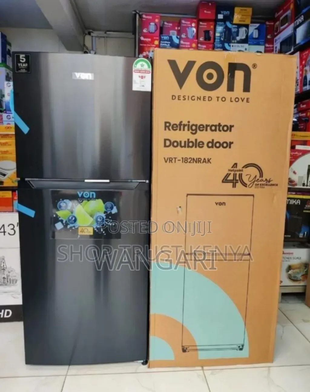 3yearrs Warranty Von 181l Fridge