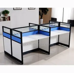 Office 4-Person Staff Partition Workstation
