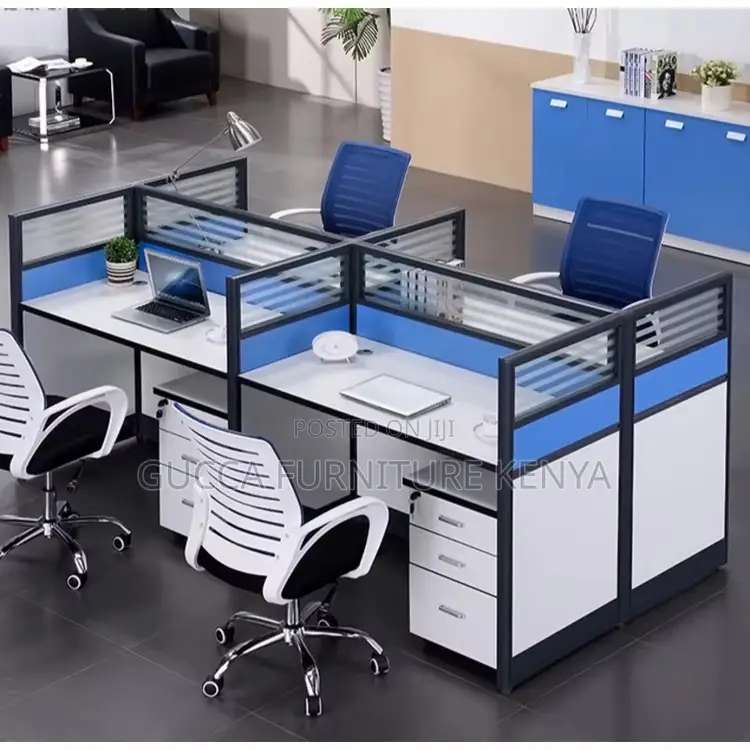 Office 4-Person Staff Partition Workstation