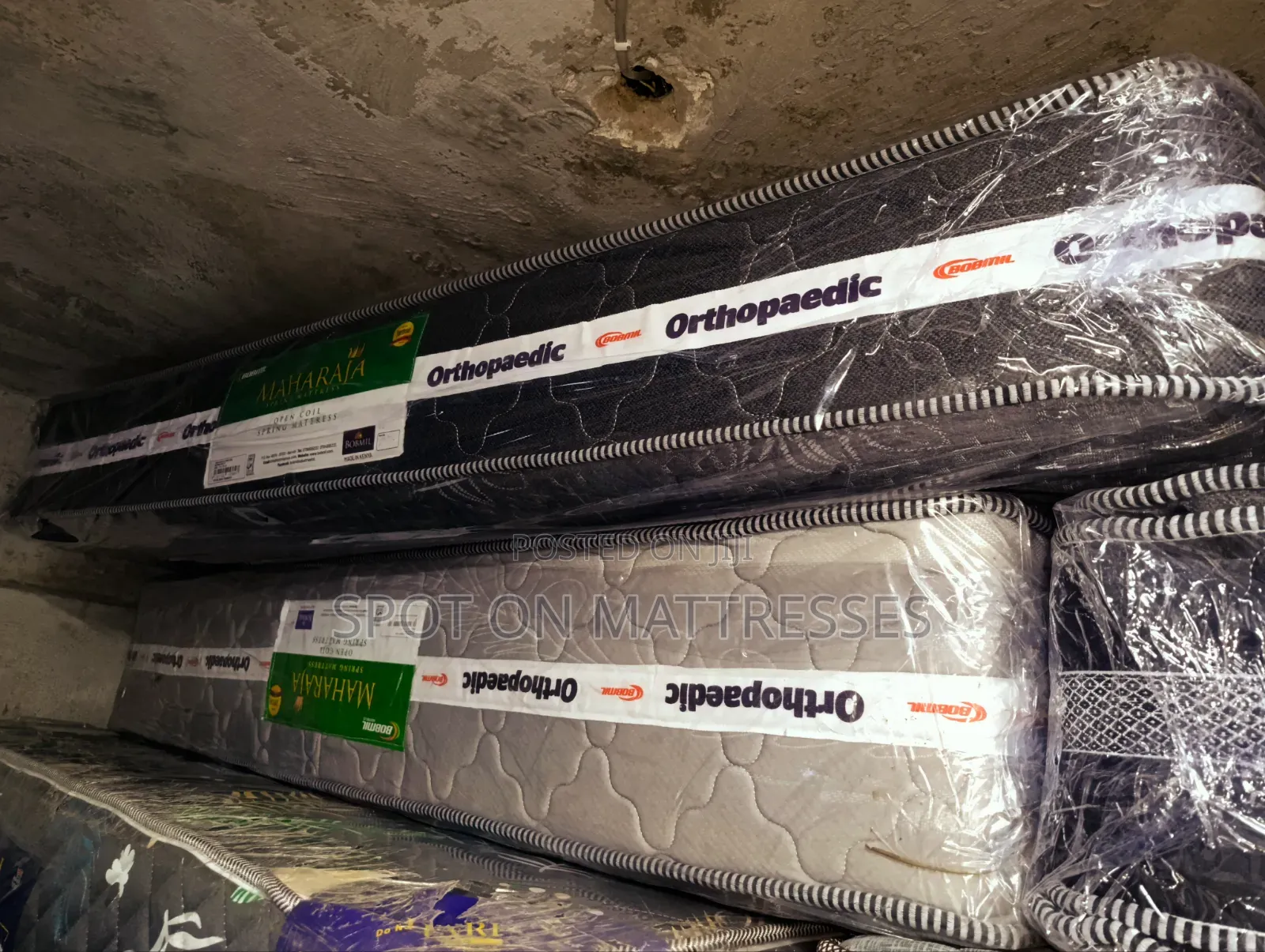 6x6 Bobmil Maharaja Orthopedic Spring Mattresses + Free Home Delivery.