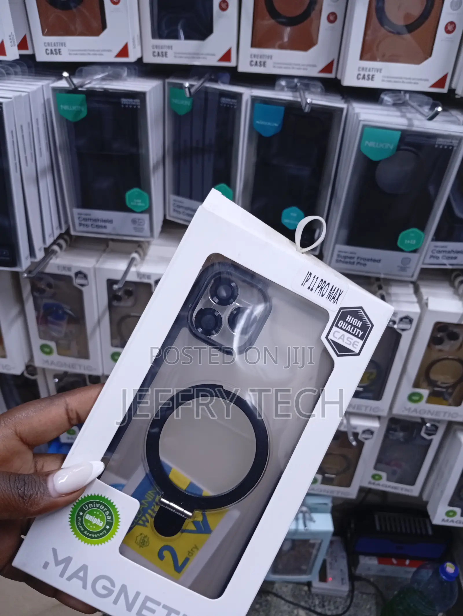 Magnetic Matte Clear Protective Case for the iPhone 11 Pro Max.