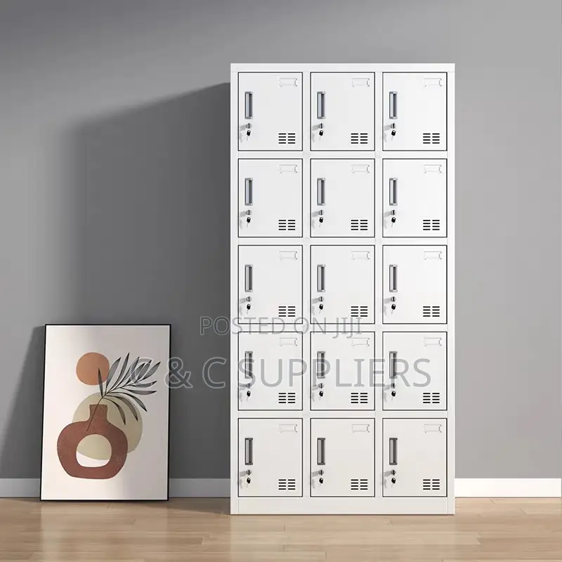 15-Locker Staff Cabinet - C C Office Gym Storage Solutions