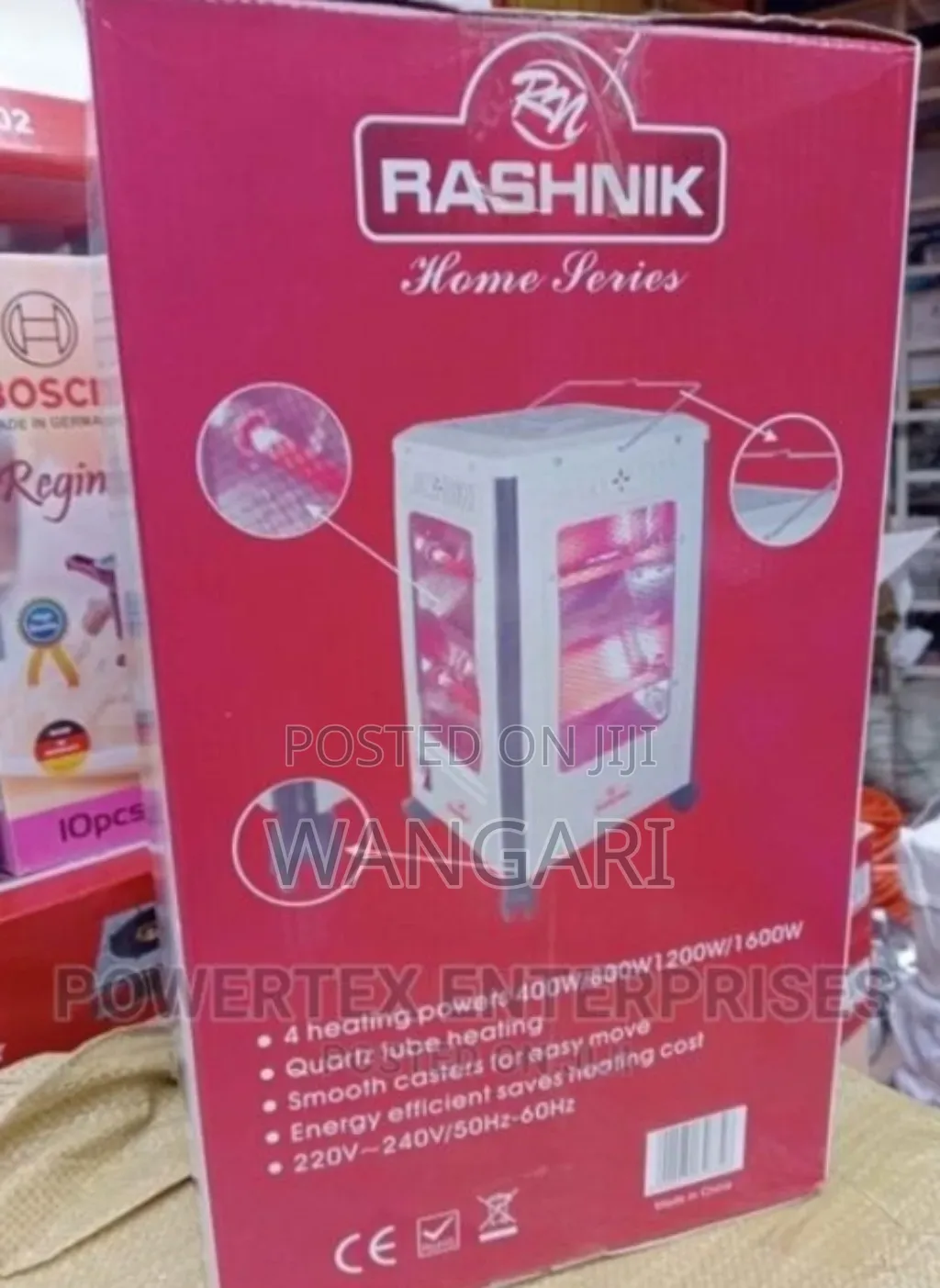 Colour White New. Rashnik 4sided Room Heater