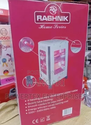 Colour White New. Rashnik 4sided Room Heater