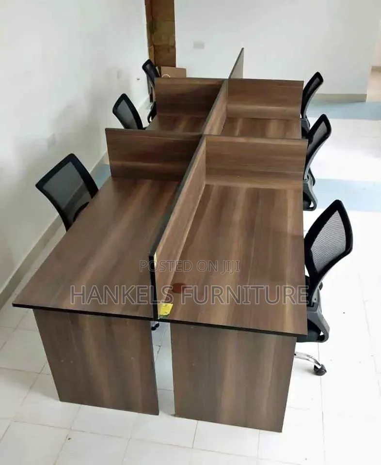 6-Way Workstation Collaborative Office Furniture