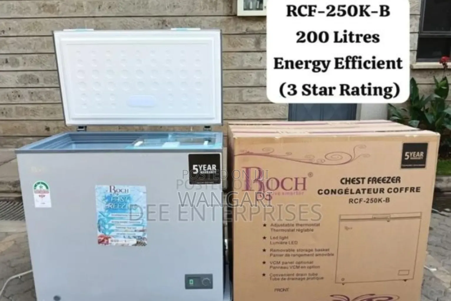 3star Rating Single Door 200l Roch Freezer