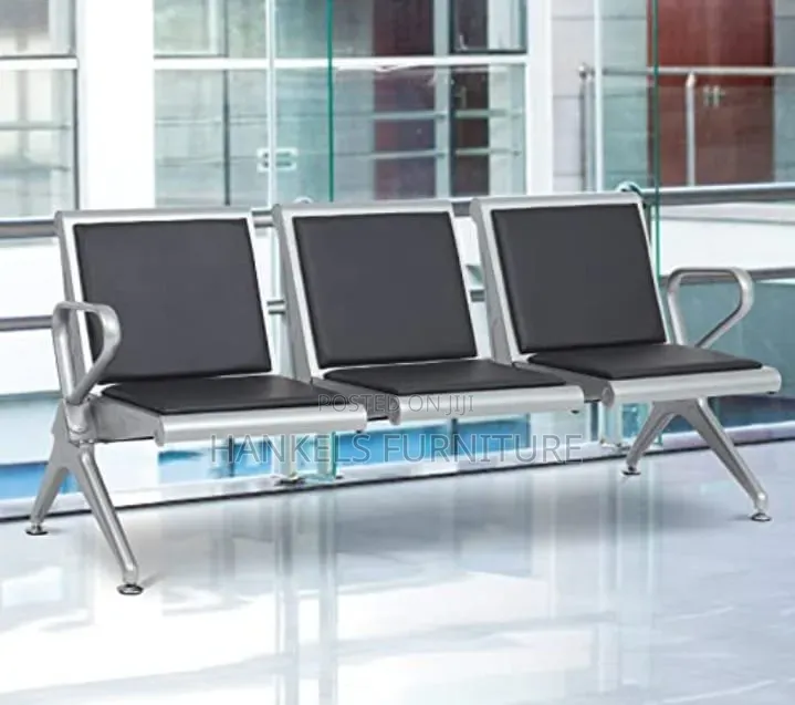 3 Seater Office Bench Durable Waiting Chair
