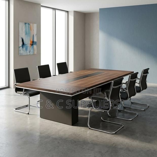 8-Seater Boardroom Table With Power Socket - thumbnail 2