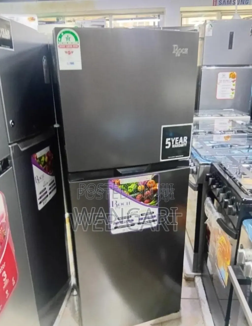 Black Colour Roch 197litres Fridge. No Frost