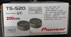 Pioneer Ts-S20 Dome Tweeters. 3/4" 200w.
