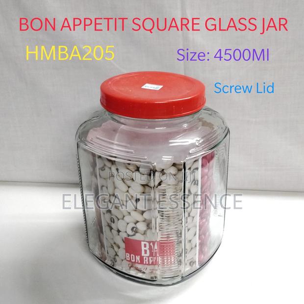 Bon Appétit Square Glass Jar – 4500ml