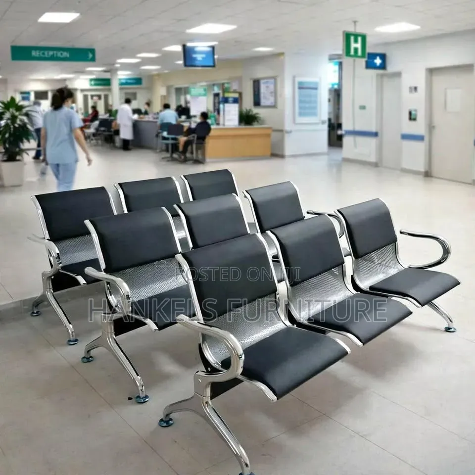 3- Seater Waiting Chairs -Modern Office Guest Seatin